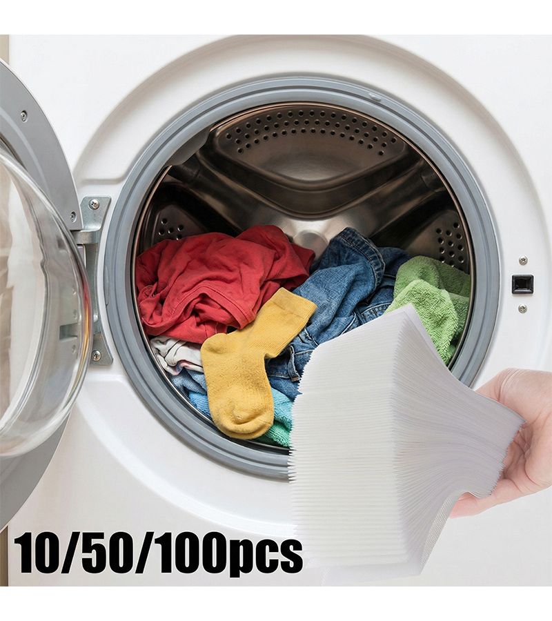 Laundry Sheets Capture Colors Safe For All Fabrics Bed Linens And Socks Free From Chemicals Prevents Dye Transfer Unscented For Sensitive Skin Home And Commercial Laundry 10 Pcs - Image 4