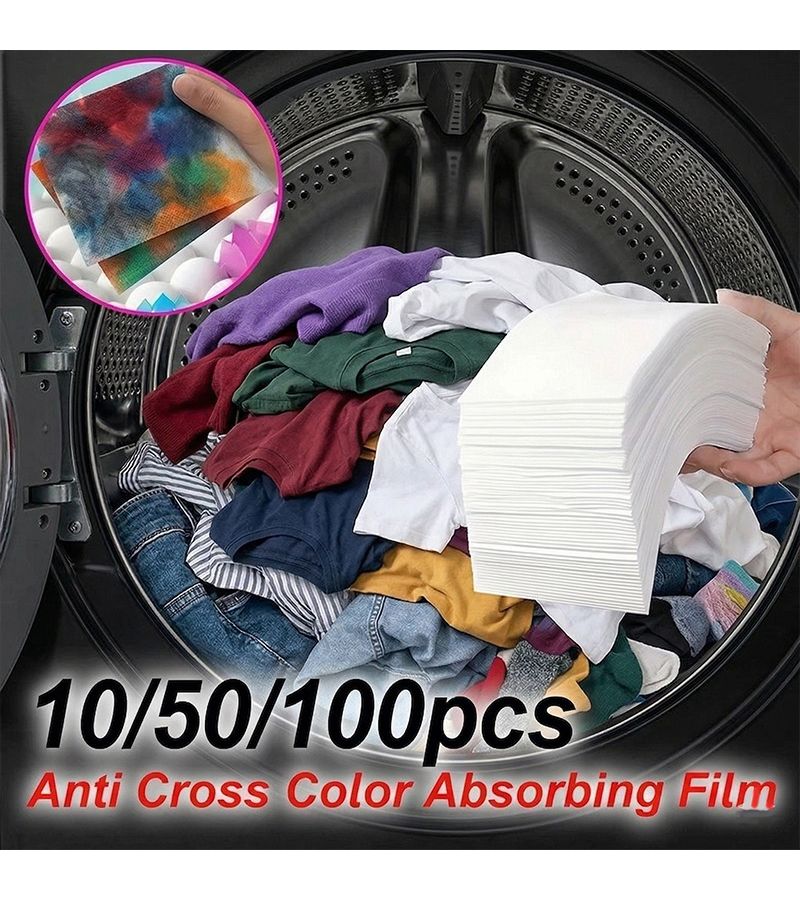 Laundry Sheets Capture Colors Safe For All Fabrics Bed Linens And Socks Free From Chemicals Prevents Dye Transfer Unscented For Sensitive Skin Home And Commercial Laundry 10 Pcs - Image 2