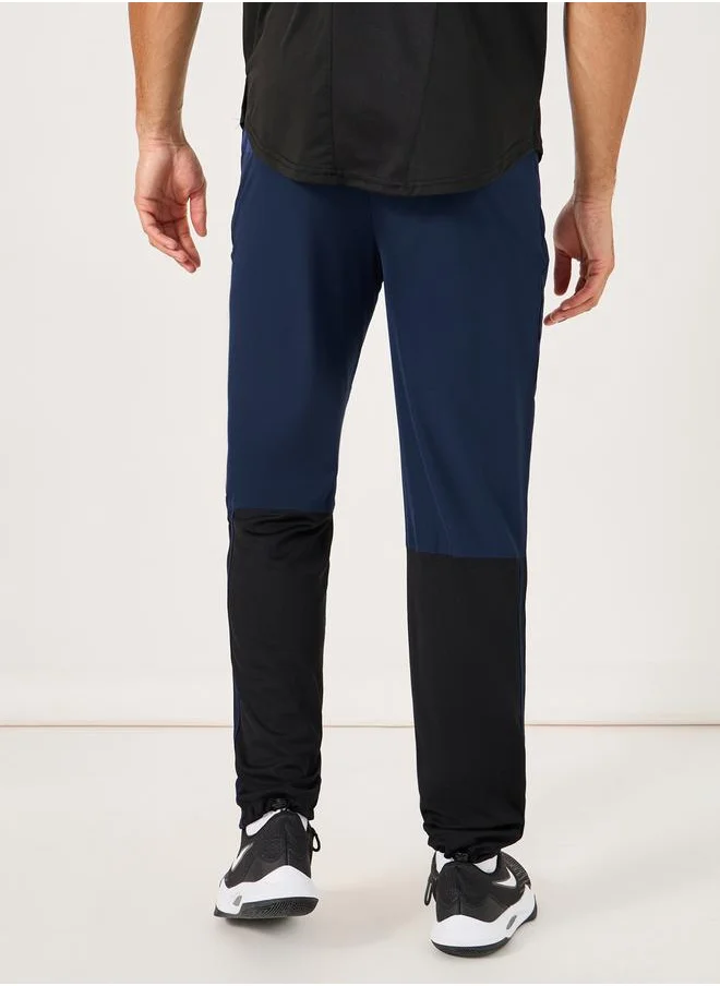 ستايلي 4-Way Stretch Contrast Panel Training Track Pants