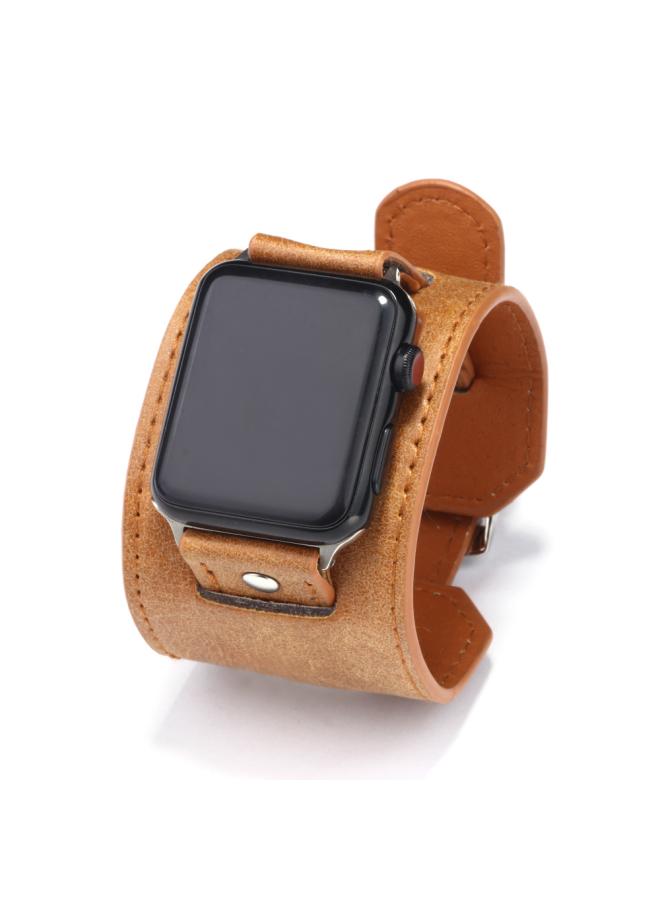 Zino Explosions For Iwatch Leather Alloy Strap Smart Watch Bracelet 