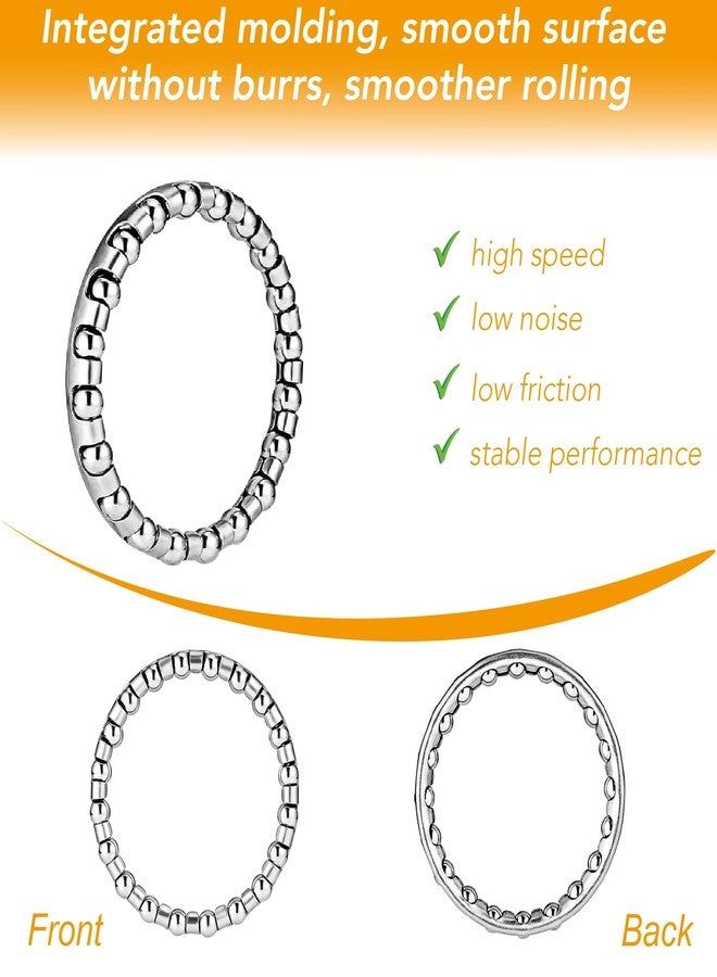 VANSIHO 5/32" x 20 Balls Bike Headset Bearings for Smooth Steering and Enhanced Performance,4pcs Bicycle Ball Bearing for MTB Bike 1-1/8" Headset Bearings Caged - Image 3