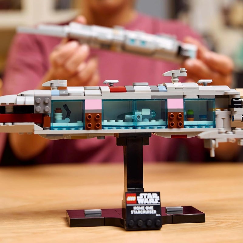 LEGO Star Wars 75405 Home One Starcruiser Building Set for Adults, Collectible Build-and-Display Starship Model with a Stand, Birthday Gift Idea for Men, Women and Teenage Fans of Return of The Jedi - Image 4