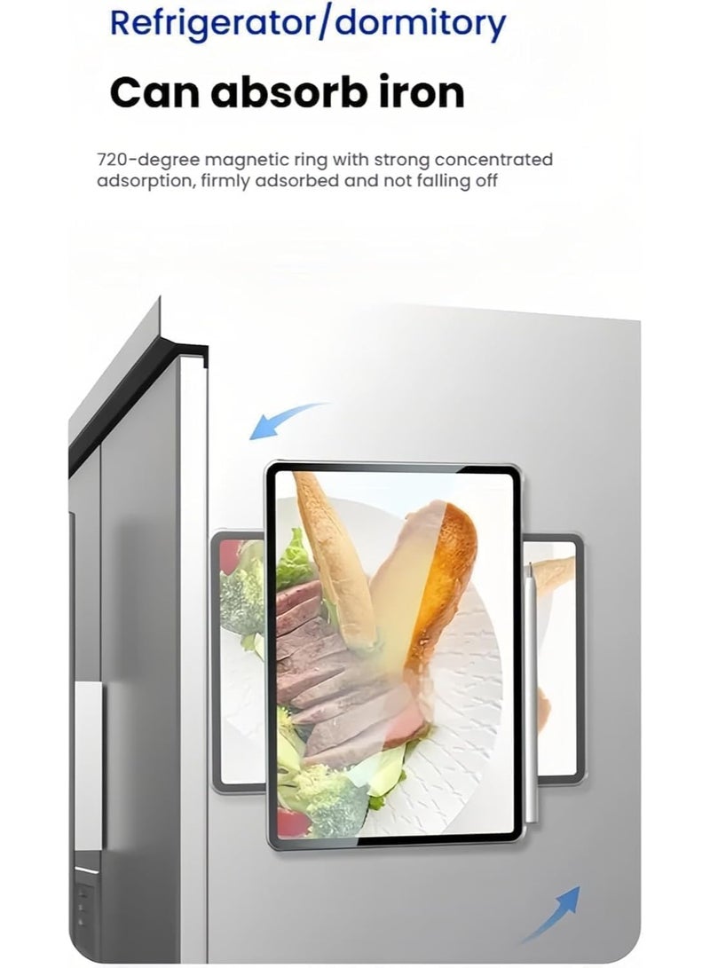 Case Compatible with Xiaomi Mi Pad 7 Ultra 14 inch 2025 【Supports Pencil】, Hybrid Detachable Magnetic Tri-fold Stand Cover, Matte Clear Back, Auto Wake/Sleep - Image 2