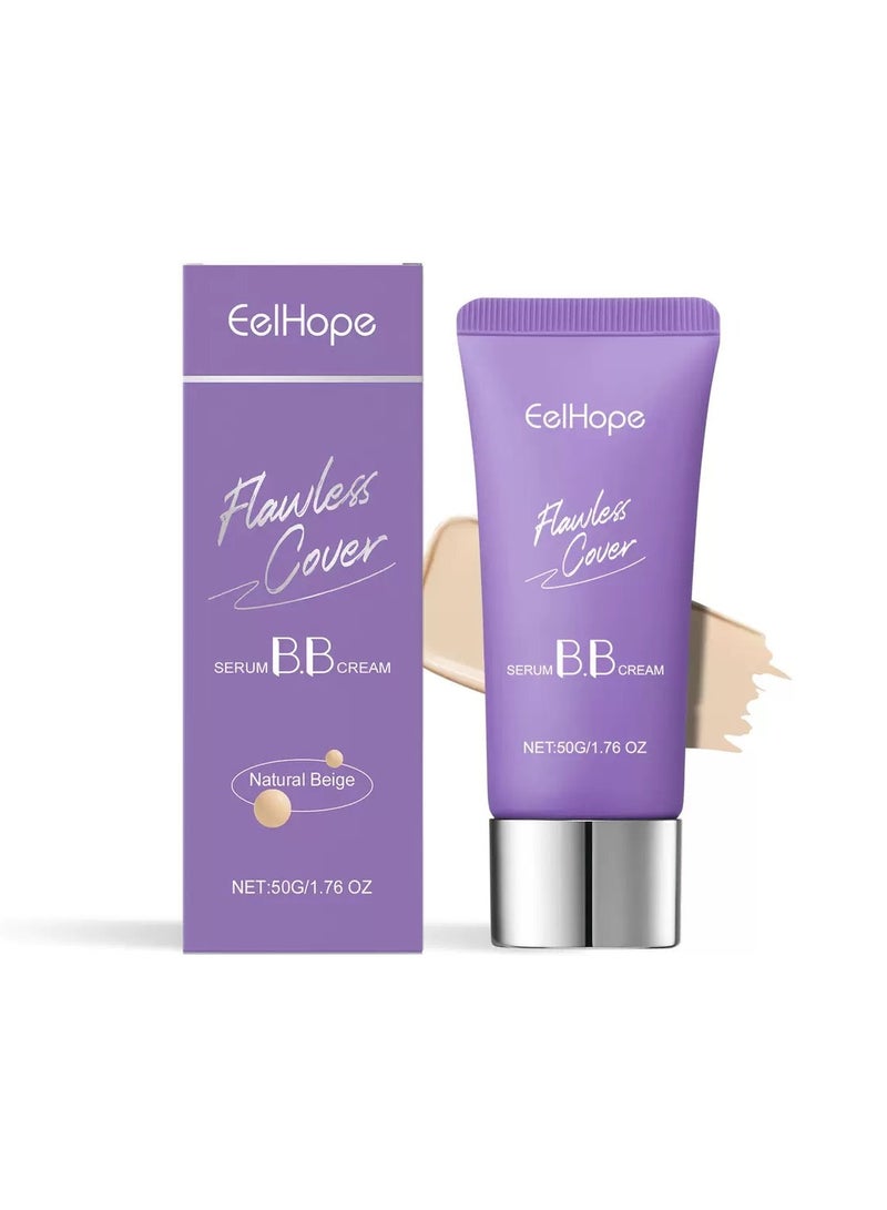 EELHOE Perfect concealer essence BB cream Natural color, BB cream, brightening skin, moisturizing foundation 50g - Image 1