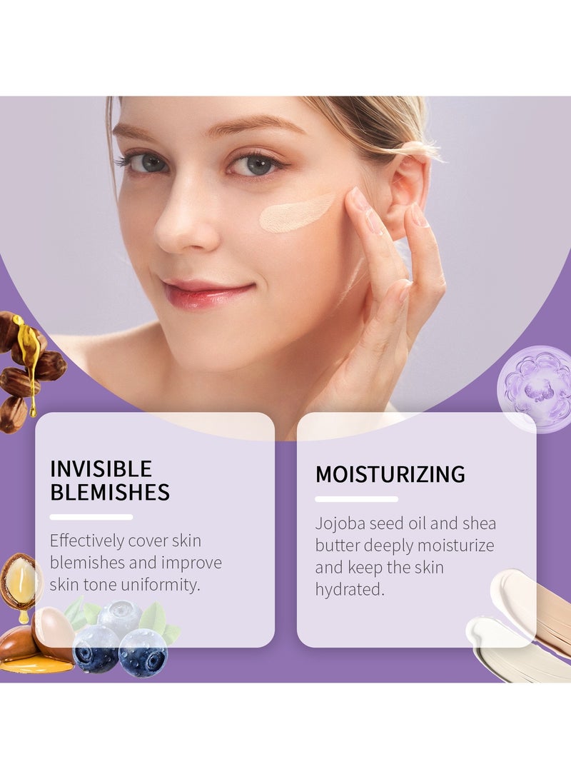 EELHOE Perfect concealer essence BB cream Natural color, BB cream, brightening skin, moisturizing foundation 50g - Image 4