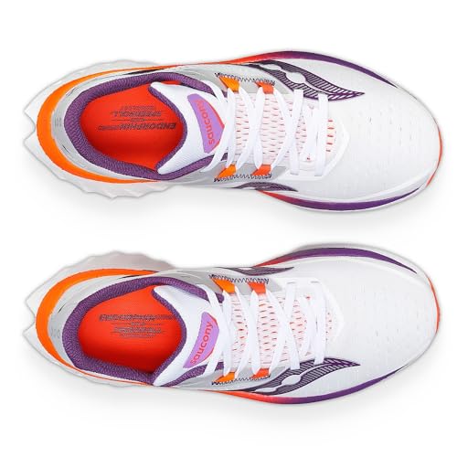 Saucony Women's Endorphin Speed 4 Sneaker, White/Violet, 9.5 - Image 5