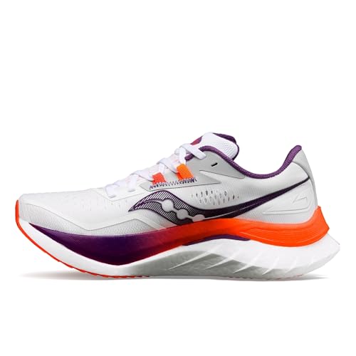 Saucony Women's Endorphin Speed 4 Sneaker, White/Violet, 9.5 - Image 3