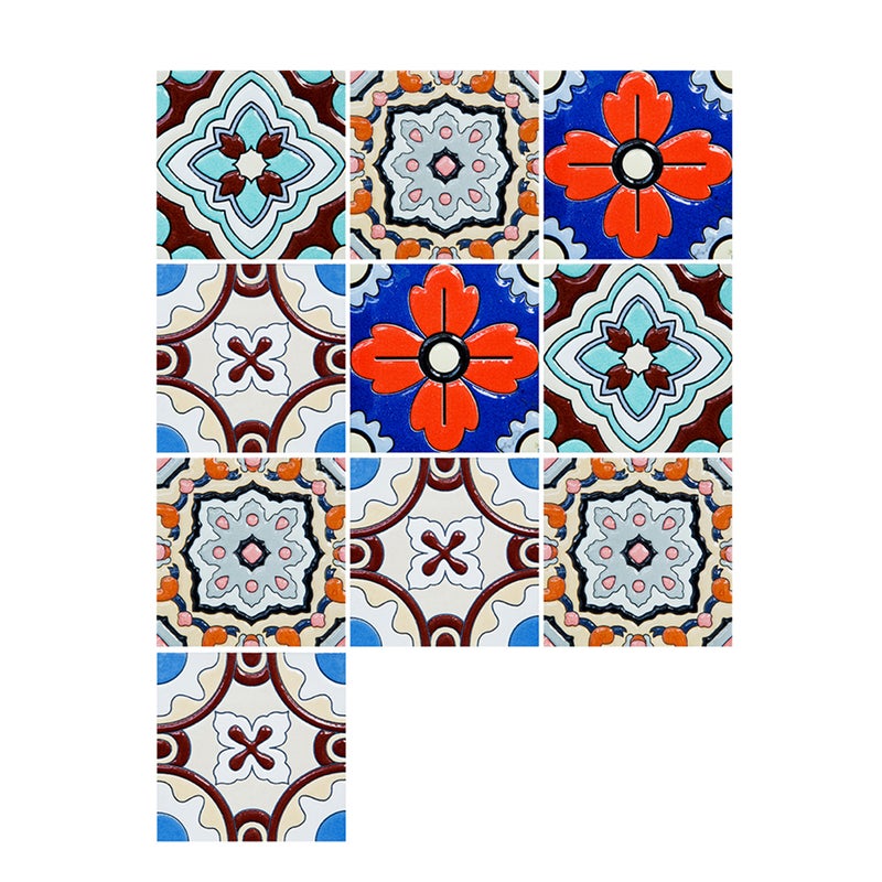 10 Pcs/Set Self Adhesive Tile Stickers Art Decals Removable Wall Sticker Kitchen Backsplash Bathroom Home Tidy Protection - Image 1