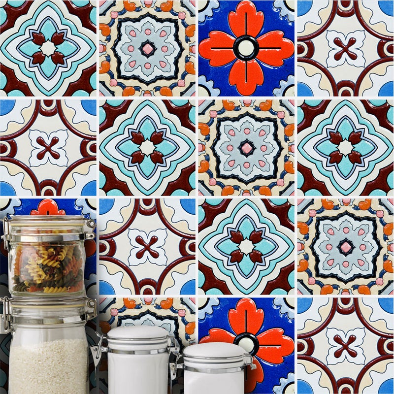 10 Pcs/Set Self Adhesive Tile Stickers Art Decals Removable Wall Sticker Kitchen Backsplash Bathroom Home Tidy Protection - Image 5