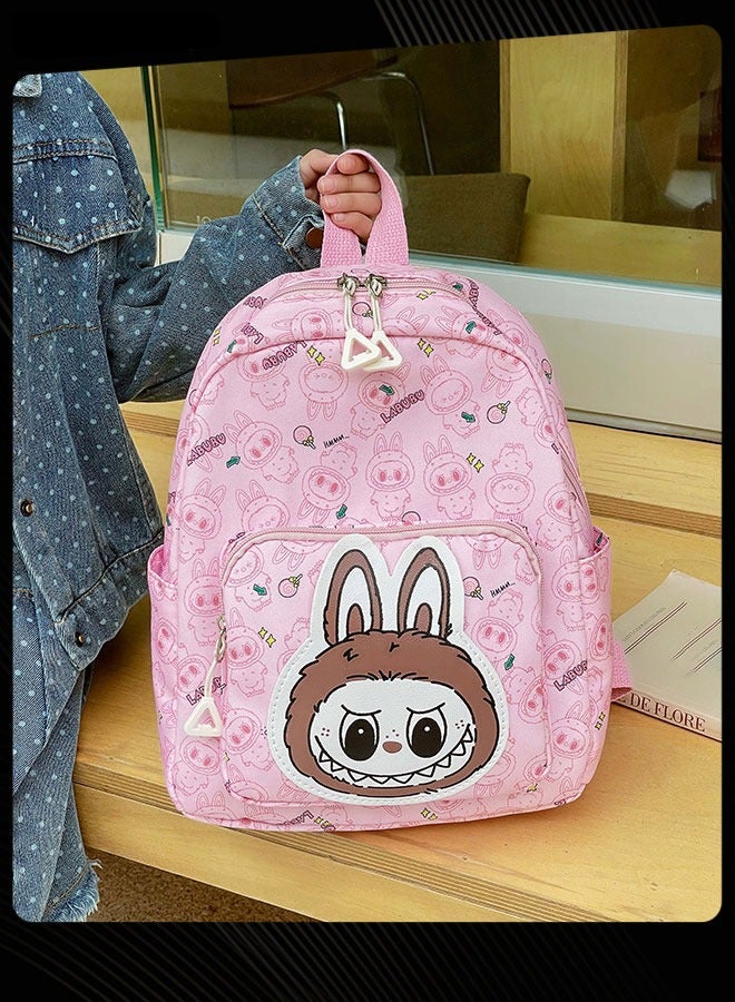 New Style Labubu Cartoon Lovely School Bag  Large Capacity Shoulder Backpack Wear-resistant Lightweight Student Backpack with Adjustable Straps for Kids - Image 2