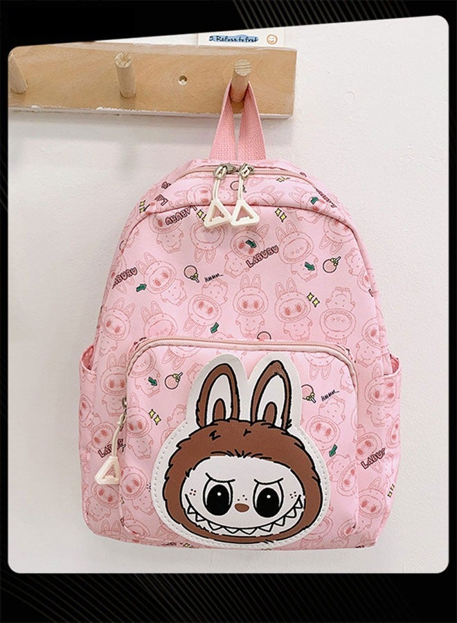 New Style Labubu Cartoon Lovely School Bag  Large Capacity Shoulder Backpack Wear-resistant Lightweight Student Backpack with Adjustable Straps for Kids - Image 5