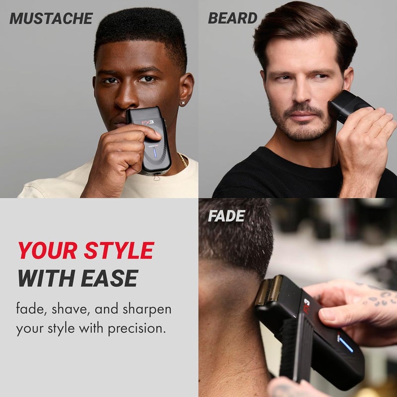 BaBylissPRO Barberology Double Foil Shaver FXX3SB FX3 Professional High-Speed Electric Shaver - Image 4