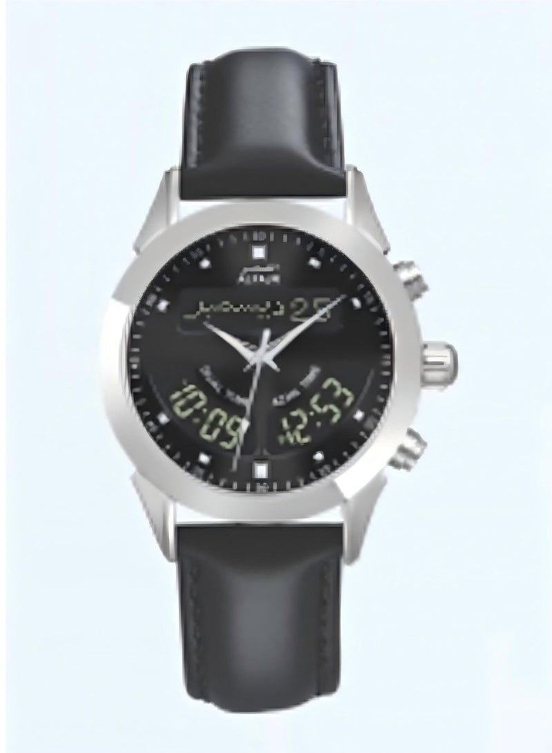 Al Fajr Deluxe Leather Watch Model WA-10SBL