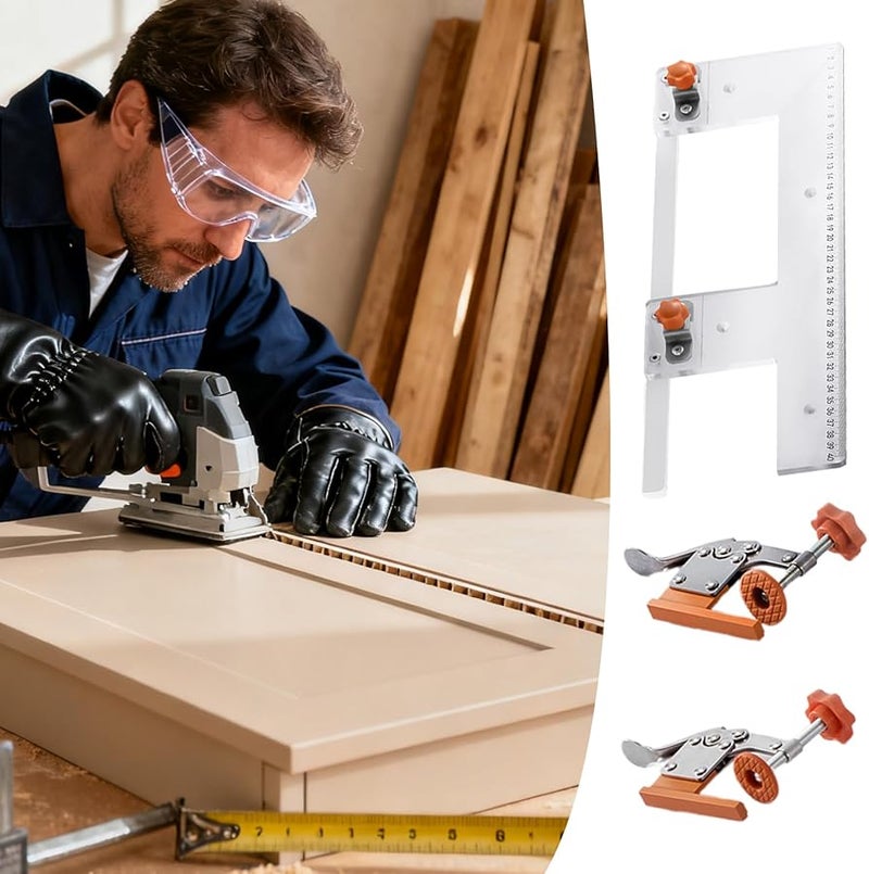 Precision Slotting Mold Woodworking Tool For Cabinet Door Groove Cutting Workshop Accessory - Image 5