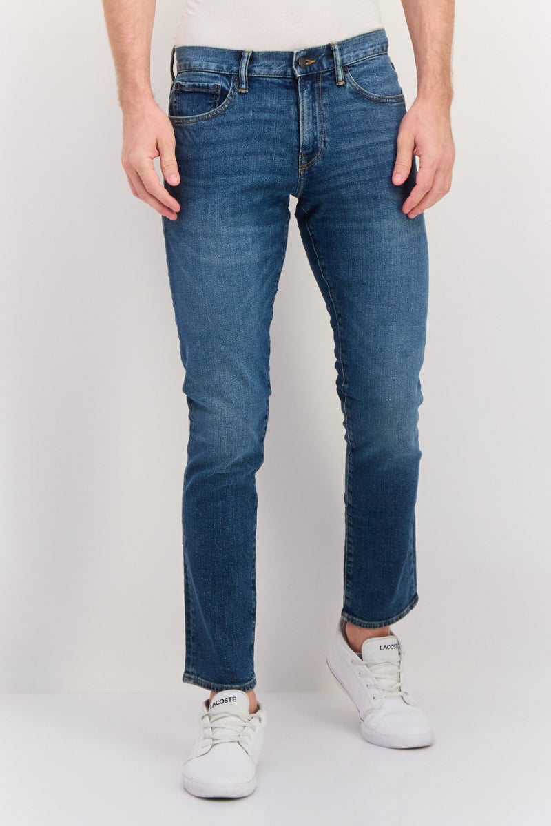 GAP Men Straight Fit Wash Stretchable Denim, Blue - Image 1