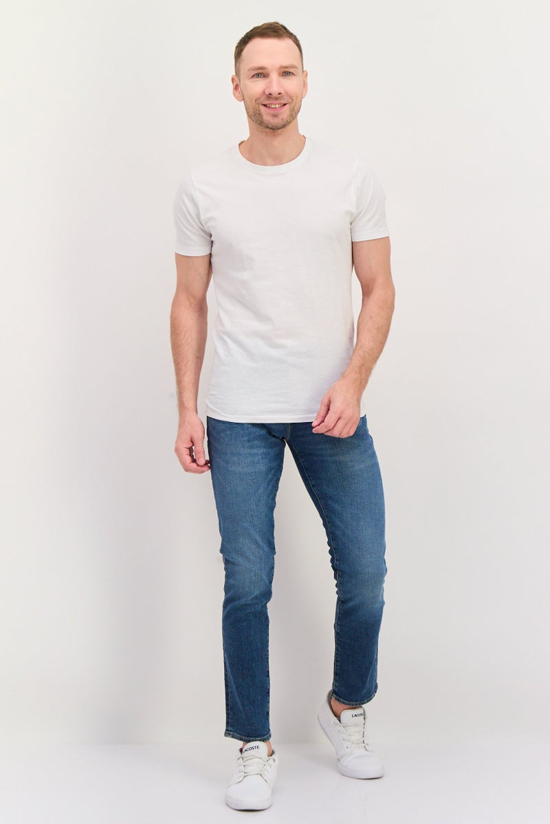 GAP Men Straight Fit Wash Stretchable Denim, Blue - Image 3