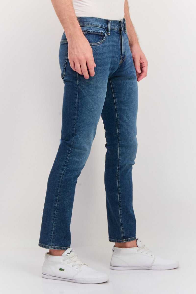 GAP Men Straight Fit Wash Stretchable Denim, Blue - Image 2