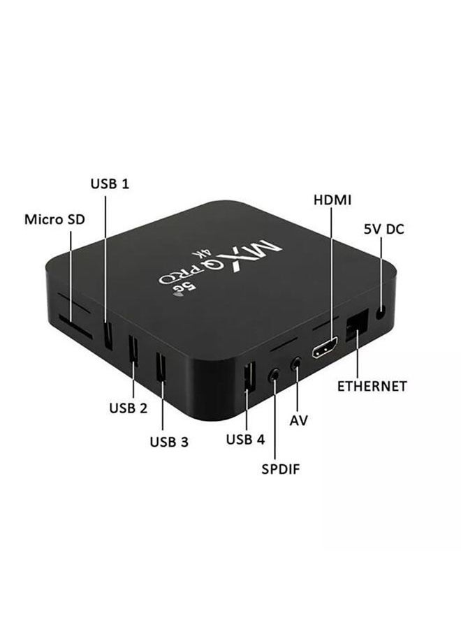 Arabest - Android Smart TV Box (1GB+8GB) 64bit 4 Core CPU MXQPro Black Media Player, Google Voice Assistant - Image 1