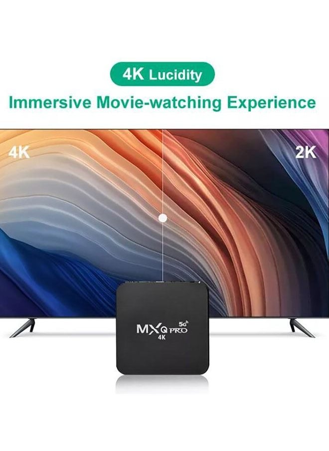 Arabest - Android Smart TV Box (1GB+8GB) 64bit 4 Core CPU MXQPro Black Media Player, Google Voice Assistant - Image 1