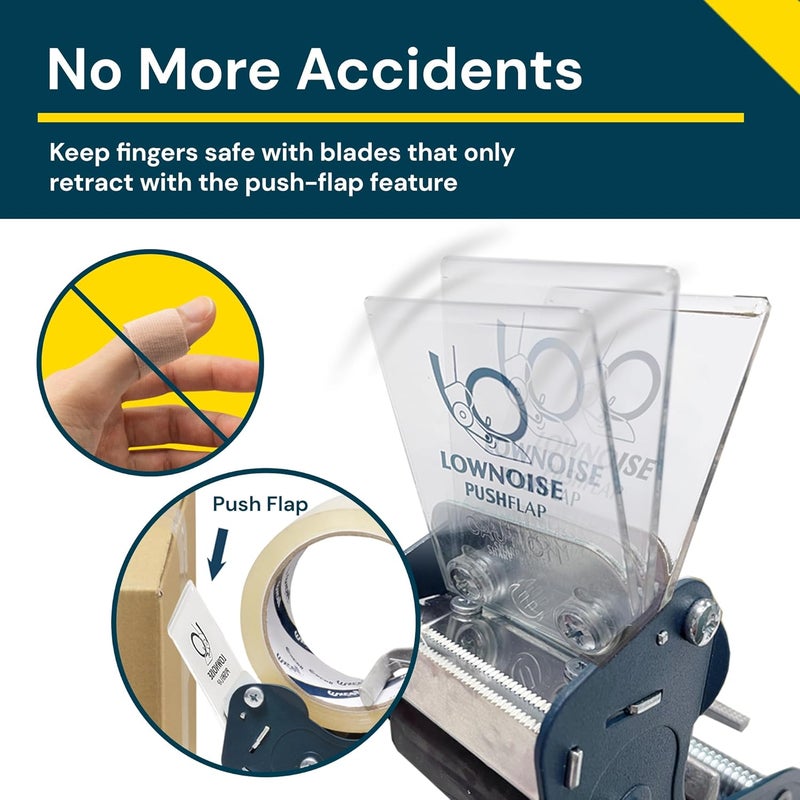 excell RTS-82891 موزع شريط تعبئة منخفض الضوضاء، مسدس شريط يناسب شريط بعرض 2 بوصة ونواة 3 بوصة لتغليف الكرتون، التعبئة وإغلاق الصناديق - عبوة 2 - Image 5