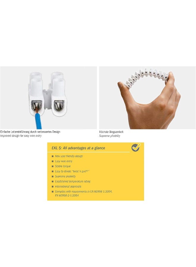 Electro Terminal Wire Connector Strip 10 Position Screw On Block, Nf Ce Eac Rohs Standard Cable Connectors (2.5-10Mm Single Strip) - Image 2