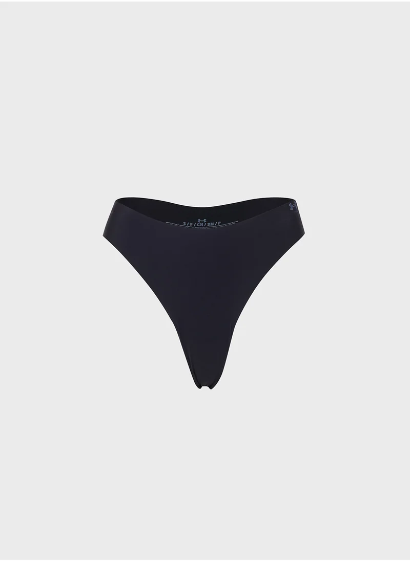 UNDER ARMOUR Women's UA Pure Stretch 3-Pack No Show Thong