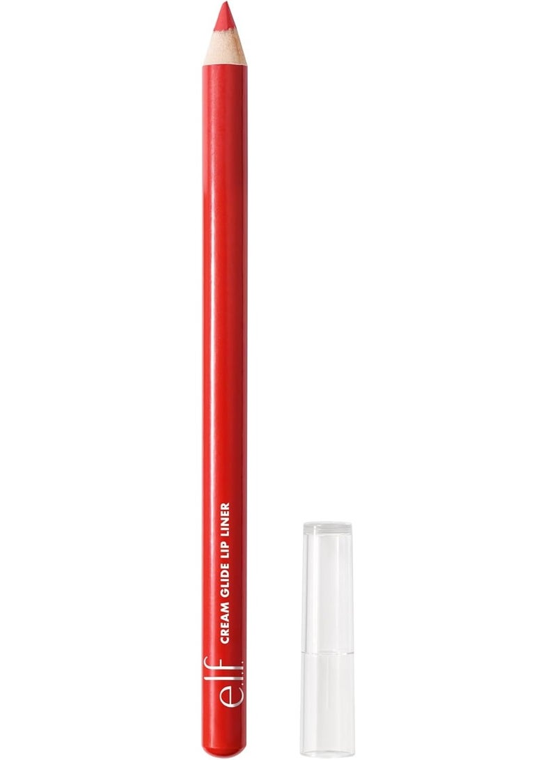إلف مستحضرات التجميل - قلم تحديد الشفاه كريم غلايد | قلم تحديد شفاه كريمي لتحديد وتعبئة الشفاه (إيصال أحمر) - Image 1
