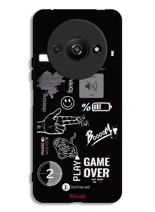 Tolwak غطاء حماية Xiaomi Redmi A3 4G Game Over Pew Pew - Image 1