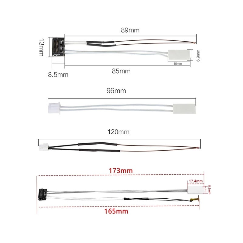بامبو لاب X1 X1C P1P P1S A1 ميني طابعة ثلاثية الأبعاد خرطوشة سخان النهاية الساخنة 24 فولت 48 واط 100 كيلو ثرمستور لوحة تسخين سيراميك ميكس لـ A1 A1 ميني 4 قطع - Image 3