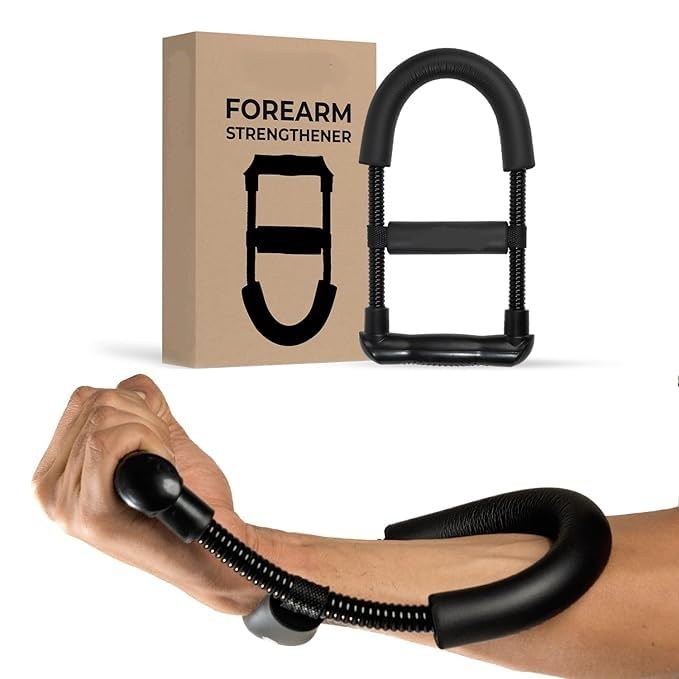 FIRST CHOICE Forearm Strengthener Wrist Exercise Equipment Arm Strengthener Grip Strengthener Fitness Equipment Home Gym Equipment For Men & Gym Equipment For Women Grip Workout Forearm Wrist Grip, Black - Image 1