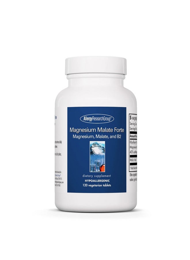 Allergy Research Group - Magnesium Malate Forte With Riboflavin Energy Support 120 Vegetarian Tablets - Image 1
