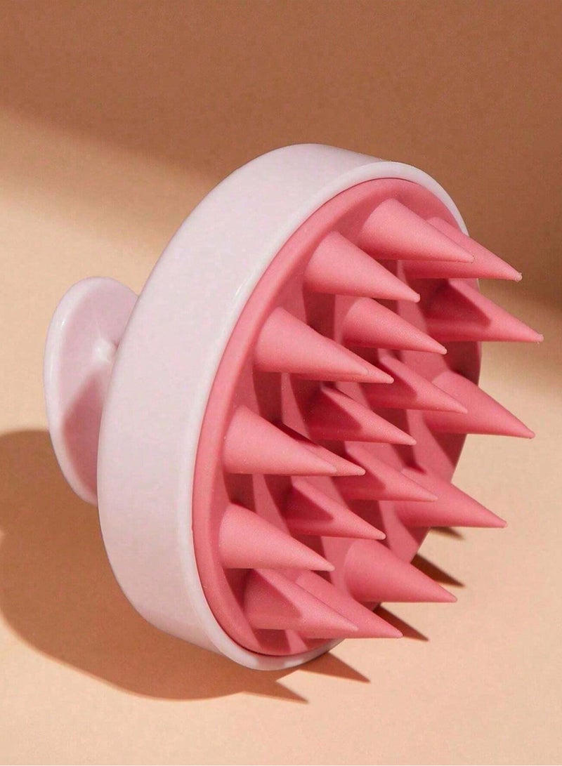 Generic Silicone Scalp Massager Shampoo Brush – Soft Hair Care Tool for Scalp Cleansing and Massage, Shower Comb (Color May Vary)  - Image 1