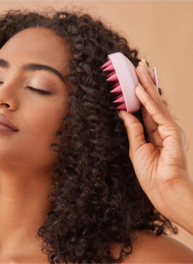 Generic Silicone Scalp Massager Shampoo Brush – Soft Hair Care Tool for Scalp Cleansing and Massage, Shower Comb (Color May Vary)  - Image 3