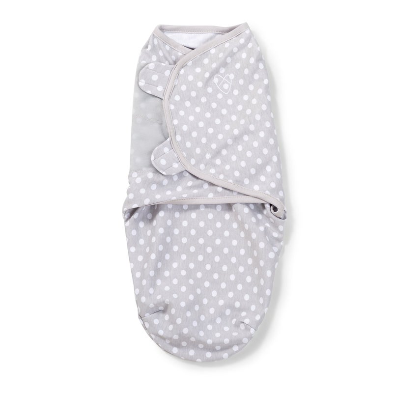 SwaddleMe Original Swaddle â€“ Size Small, 0-3 Months, 2-Pack (Grey Dot Stripe) - Image 2