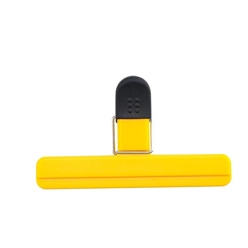 Kitchen Food Sealing Clip Household Tea Snack Plastic Bag Sealing Clip Moisture-proof Food Packaging Sealing Clip Large yellow sealing clip 