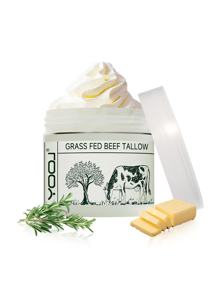 YOOJ Grass Fed Beef Tallow- Beef Tallow for Skin, Tallow Face Moisturizer, Beef Tallow Grass Finished Organic Beef Tallow Balm Whipped Tallow Face Cream Moisturizer for Body Lotion - Image 1