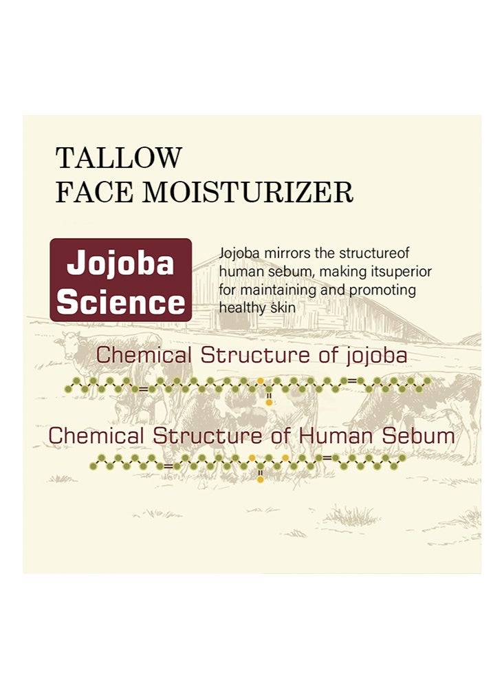 YOOJ Grass Fed Beef Tallow- Beef Tallow for Skin, Tallow Face Moisturizer, Beef Tallow Grass Finished Organic Beef Tallow Balm Whipped Tallow Face Cream Moisturizer for Body Lotion - Image 4