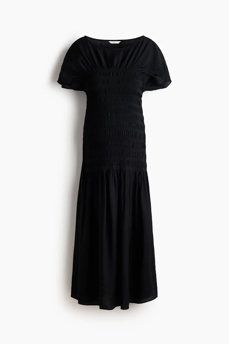 MAMA Smocked-detail dress