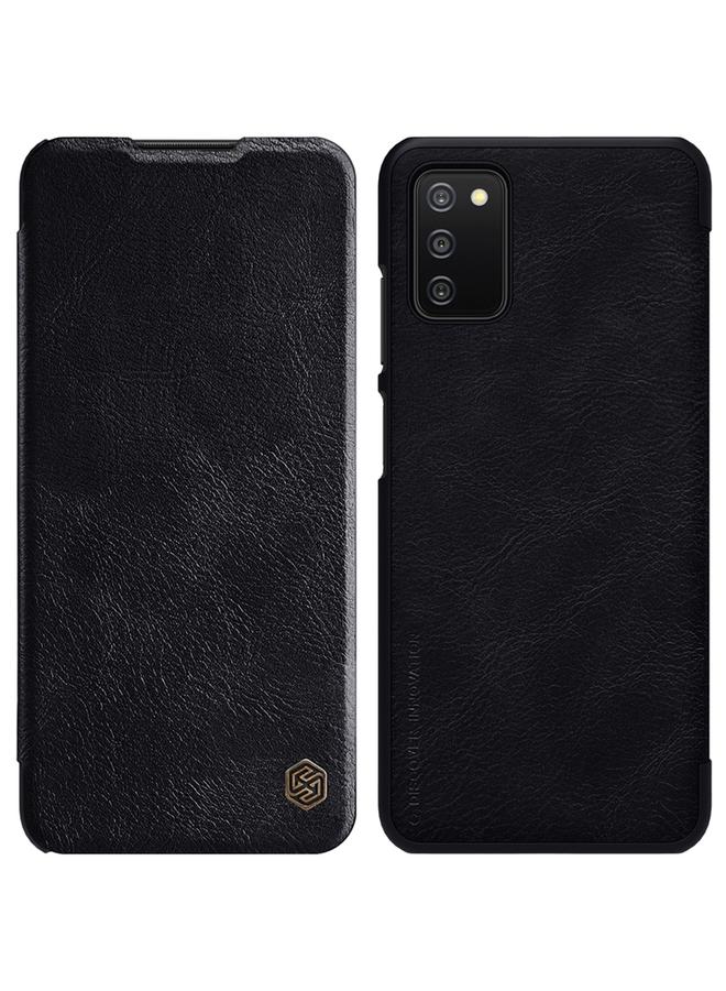 Nillkin Case For Samsung Galaxy A03s / A037G QIN Series Crazy Horse Texture Horizontal Flip Phone Leather Case with Card Slot - Image 1