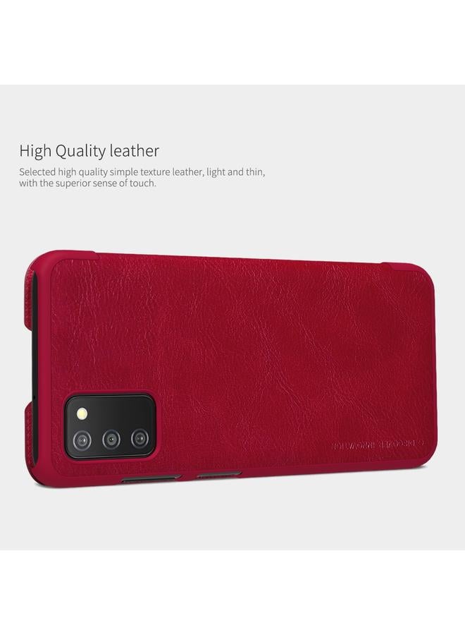 Nillkin Case For Samsung Galaxy A03s / A037G QIN Series Crazy Horse Texture Horizontal Flip Phone Leather Case with Card Slot - Image 5