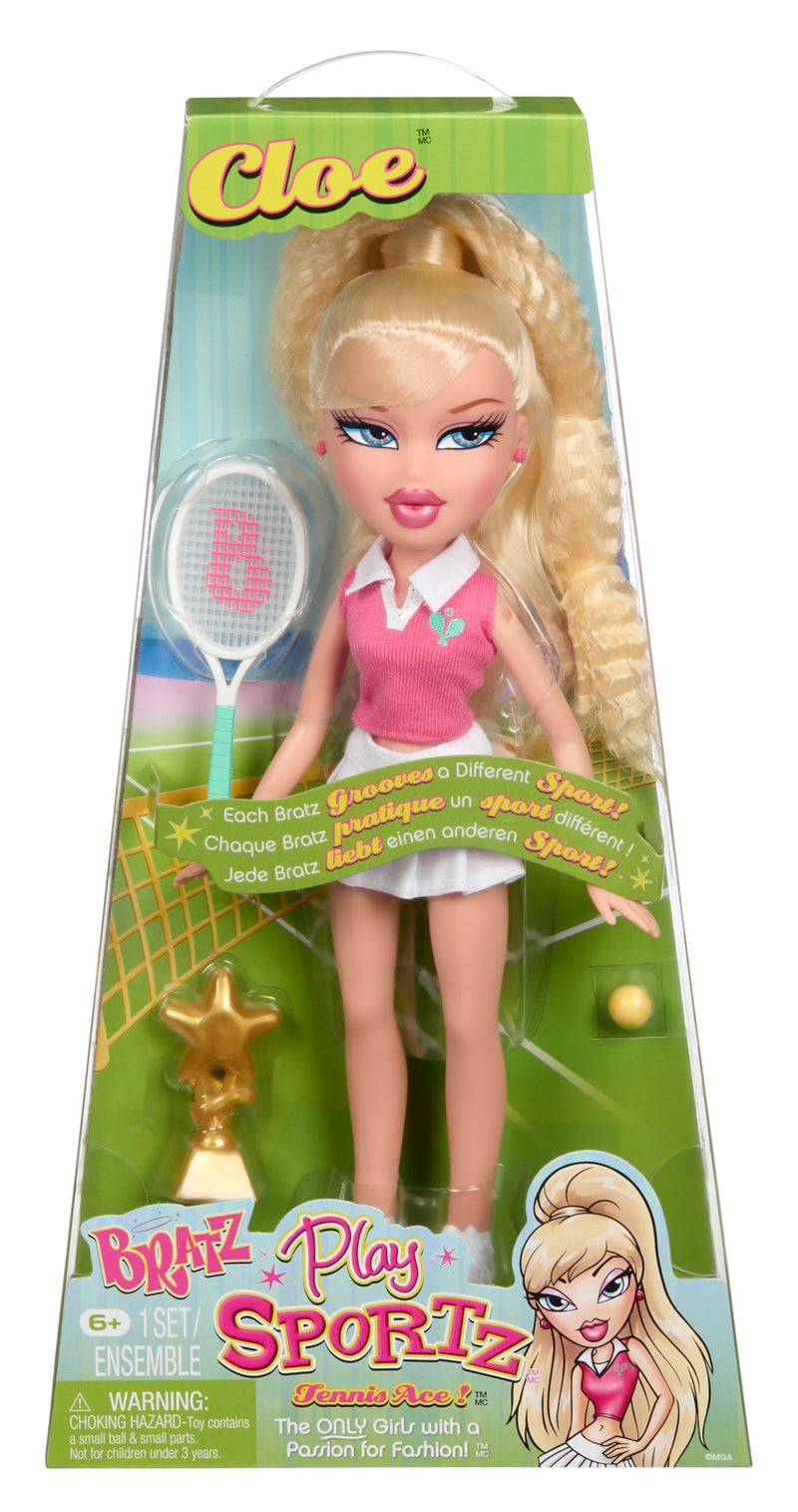 BRATZ دمية براز كلوه الرياضية مع الملحقات، تنس - Image 1