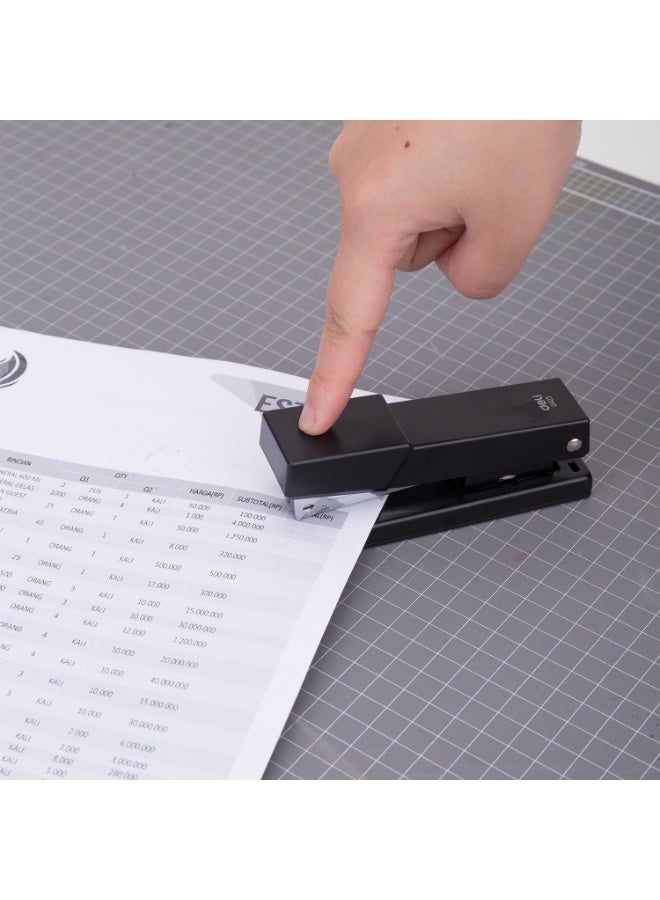 Deli E0423 Stapler – 25 Sheets, Rotatable Anvil, Durable Metal Design, Black - Image 5