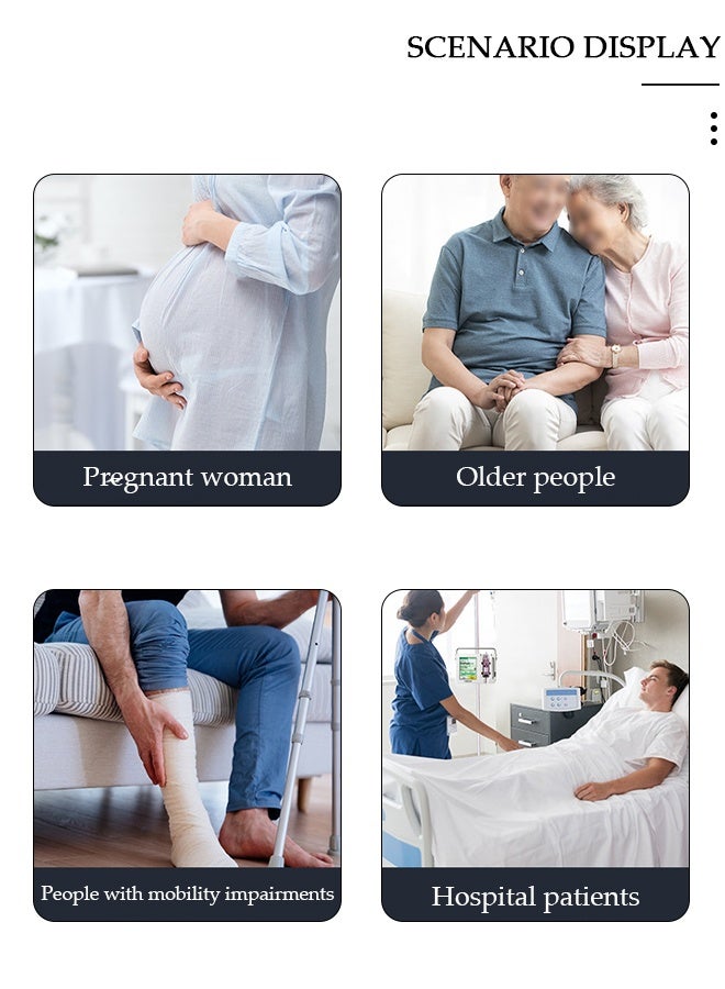 DUNISO مرحاض قابل للطي، مقعد مرحاض محمول، مقعد مرحاض للجلوس، مرحاض عائلي يمكن تحويله من وضع القرفصاء إلى وضع الجلوس - Image 2