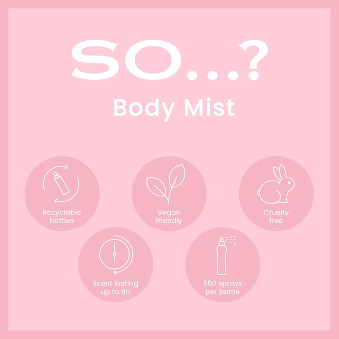 So..? Body Mist By So Womens Peony Petals Body Mist Fragrance Spray 100ml - Image 4