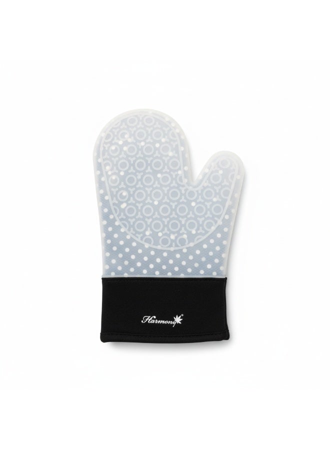 Harmony Kitchen Oven Mitt - Heat Resistant Cooking Glove with Geometric Pattern - Image 1