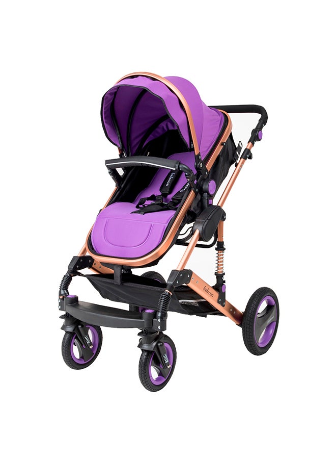 belecoo 6 Purple - 3 In 1 Classic Pram  - Image 1