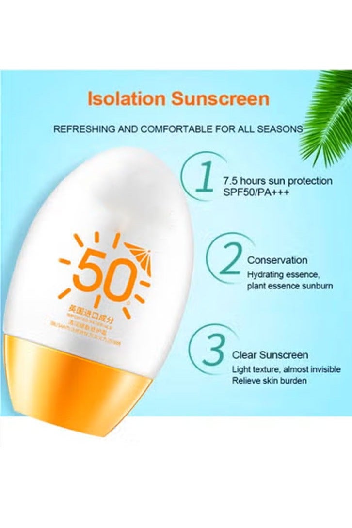 Sunscreen Whitening Sun Cream SPF50 Facial Body Skin Protective Cream Anti Aging Oil control Moisturizing Face Sunscreen - Image 3