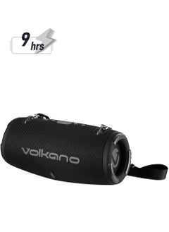 Volkano Cyclone Series Portable Bluetooth Speaker, Upto 9 Hour Playtime, 1 Year Warranty - Black  - Image 1