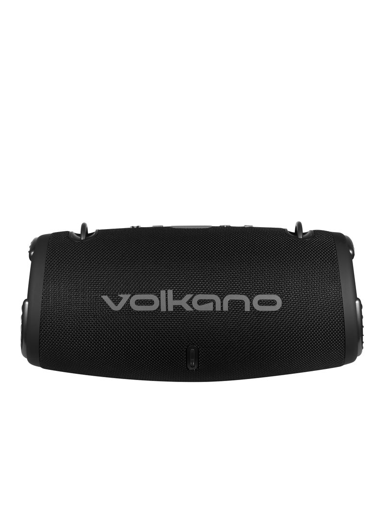 Volkano - Cyclone Series Portable Bluetooth Speaker, Upto 9 Hour Playtime, 1 Year Warranty - Black - Image 1