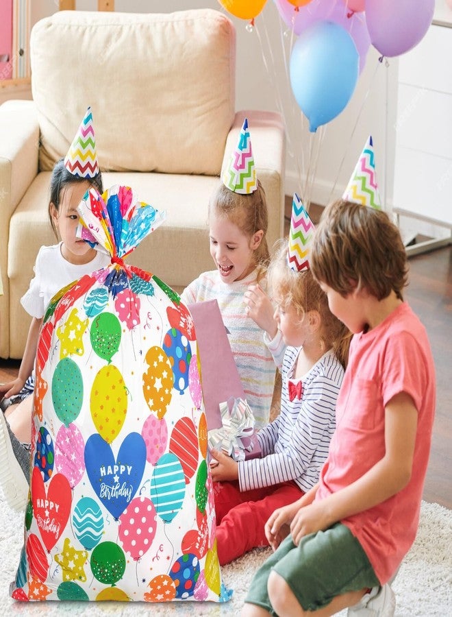 Sofier Large Birthday Gift Bags 36''x56'' Jumbo Happy Birthday Gift Wrap Extra Large Plastic Gift Bags for Big Giant Presents Kids Party - Image 4